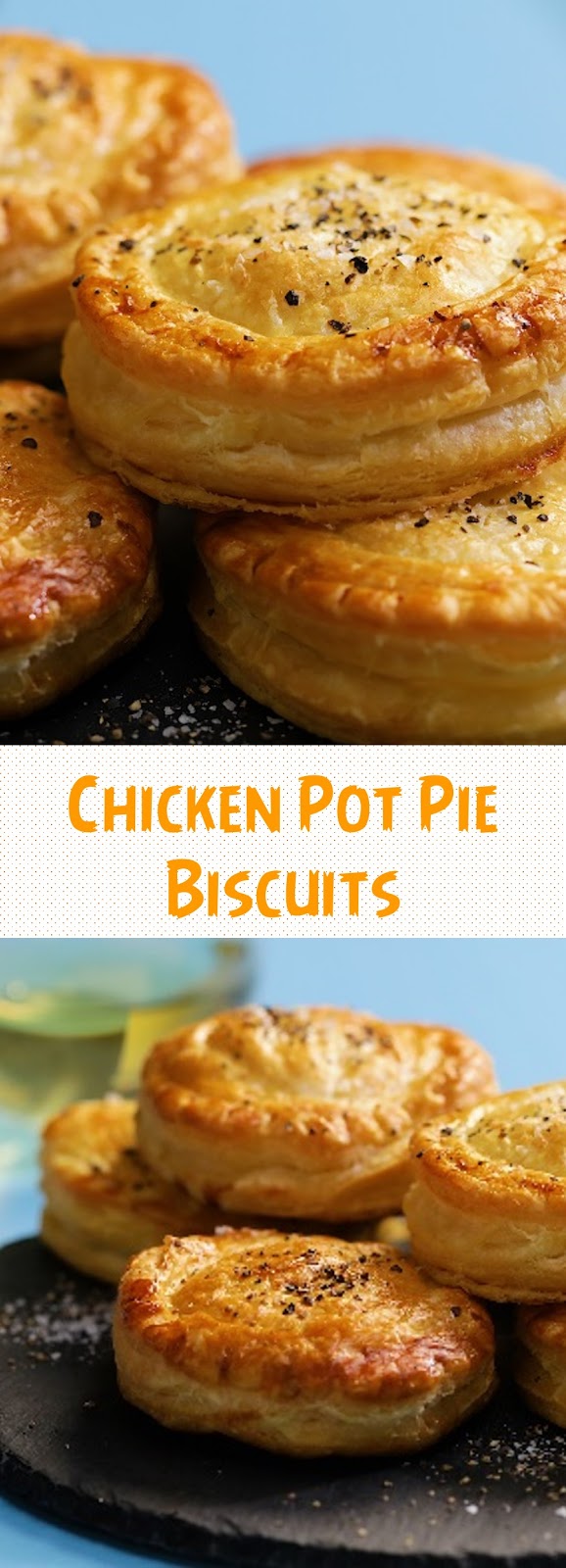 Chicken Pot Pie Biscuits