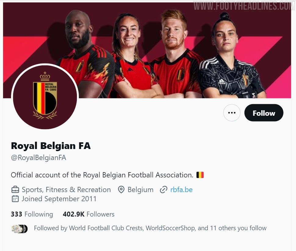 Belgium 2022 World Cup Home & Away Kits Released - Footy Headlines