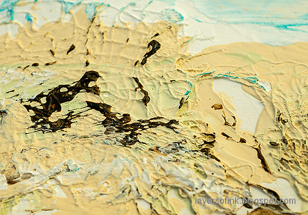 Layers of ink - At the sea mixed media tutorial by Anna-Karin Evaldsson.