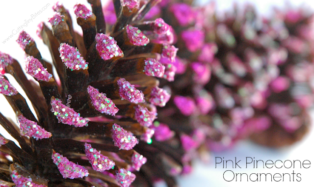 Pink Pinecone OrnamePink Pinecone Ornament Craft For Kids. Even preschoolers can make beautiful Christmas decorations! Inspired by the book series Pinkalicious.nt Christmas Craft For Kids