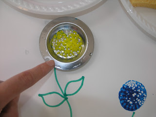 Sink strainer flowers for Spring or Mother's day from Clever Classroom