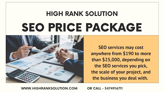 Standard SEO price packages in 2022!