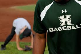 Sponsors logo on Baseball Uniform