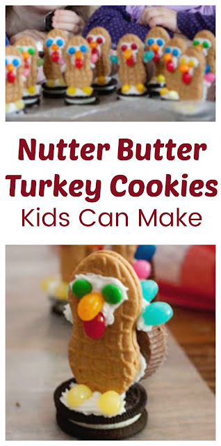 Adorable Turkey Cookies from Nutter Butters