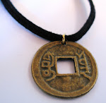 I ching chinese coin necklace