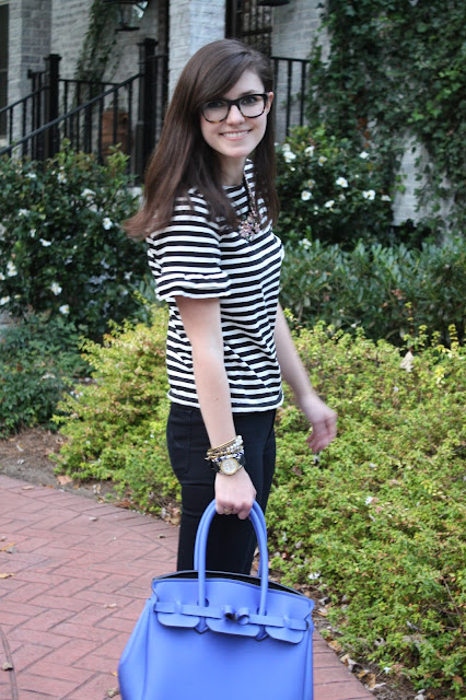 stripes, ruffles, pink