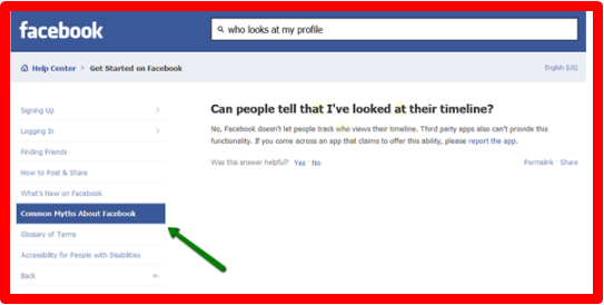 Can You See Who Looks At Your Facebook Profile