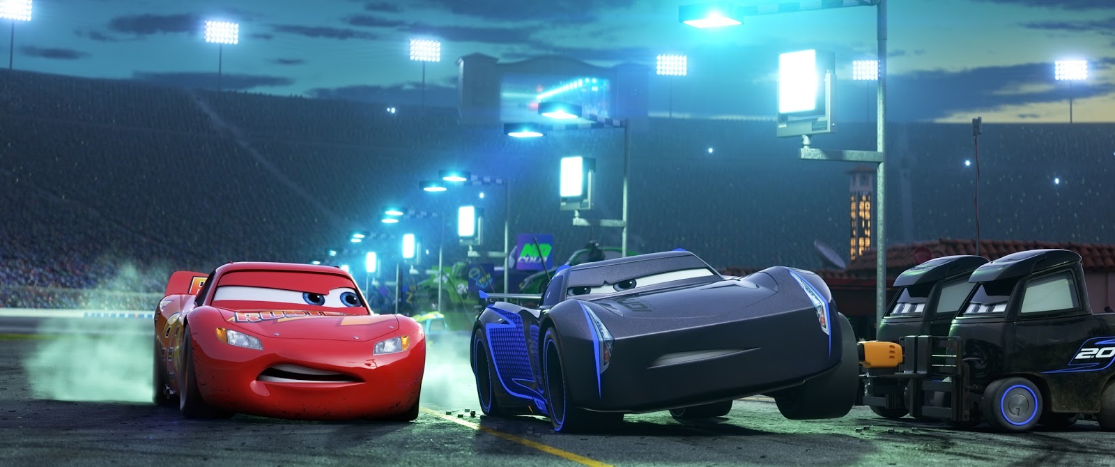 Three 'Cars 3' Clips Featuring Doc Hudson's Crash, Jackson ...