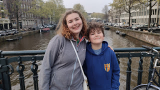 Top Ender and Dan Jon after a long day of walking in Amsterdam