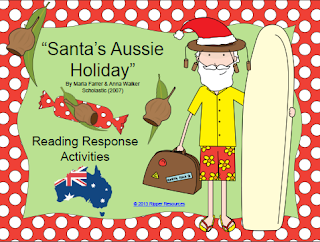 http://www.teacherspayteachers.com/Product/Santas-Aussie-Holiday-Reading-Response-Activities-986534