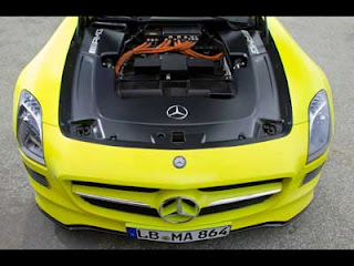 2010 E-Cell Mercedes-Benz SLS AMG Engine View