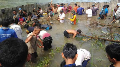 Bangka-Bangka : Tradisi Mengambil Ikan Yang Mempererat Silaturahmi Warga 