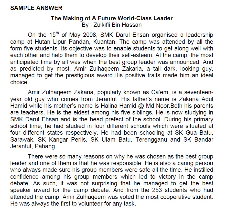 Spm essay article how to manage time