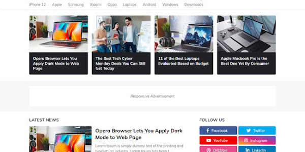 TechMag Original Premium Version Blogger Template Free Download