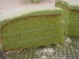 Pandan Kaya Fudge Cake