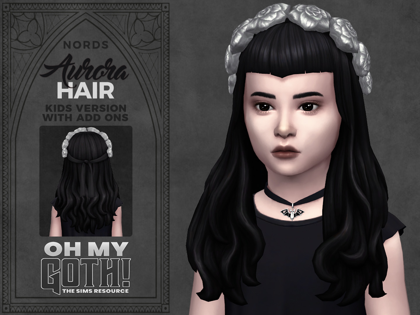 Aurora: A Sims 4 CC Hair for Kids