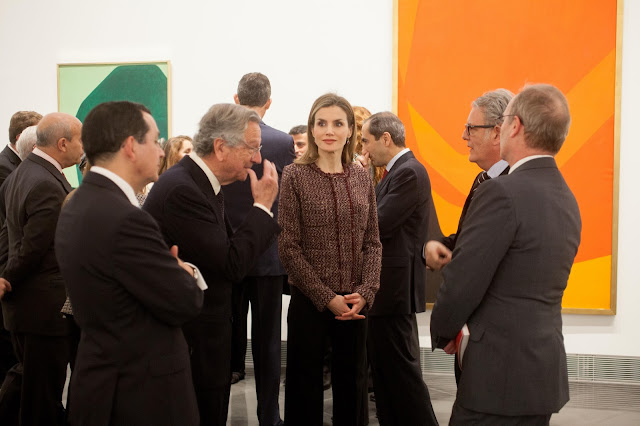 Queen Letizia of Spain attends the opening of the Navarra University Museum 