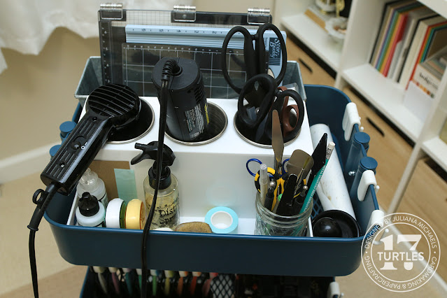 Raskog Cart with Scrapbook.com Heat Tool and Accessory Organizer