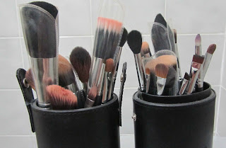  - before cleaningmy dirty brushes