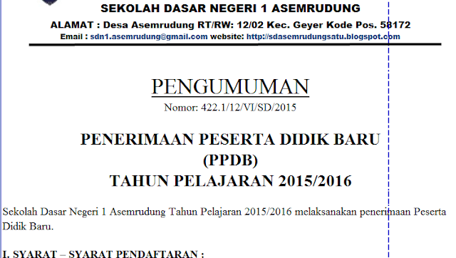  Contoh SK Kepanitiaan  PPDB Tahun Pelajaran 2022 2022