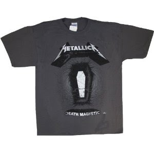 Metallica Death Magnetic Shirt Gray