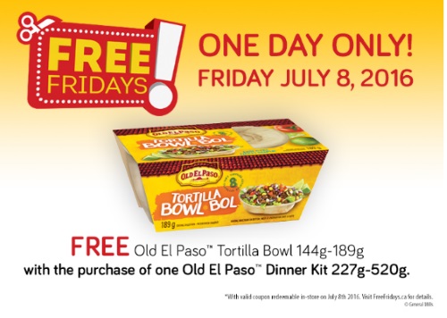 Old El Paso Free Tortilla Bowl Coupon