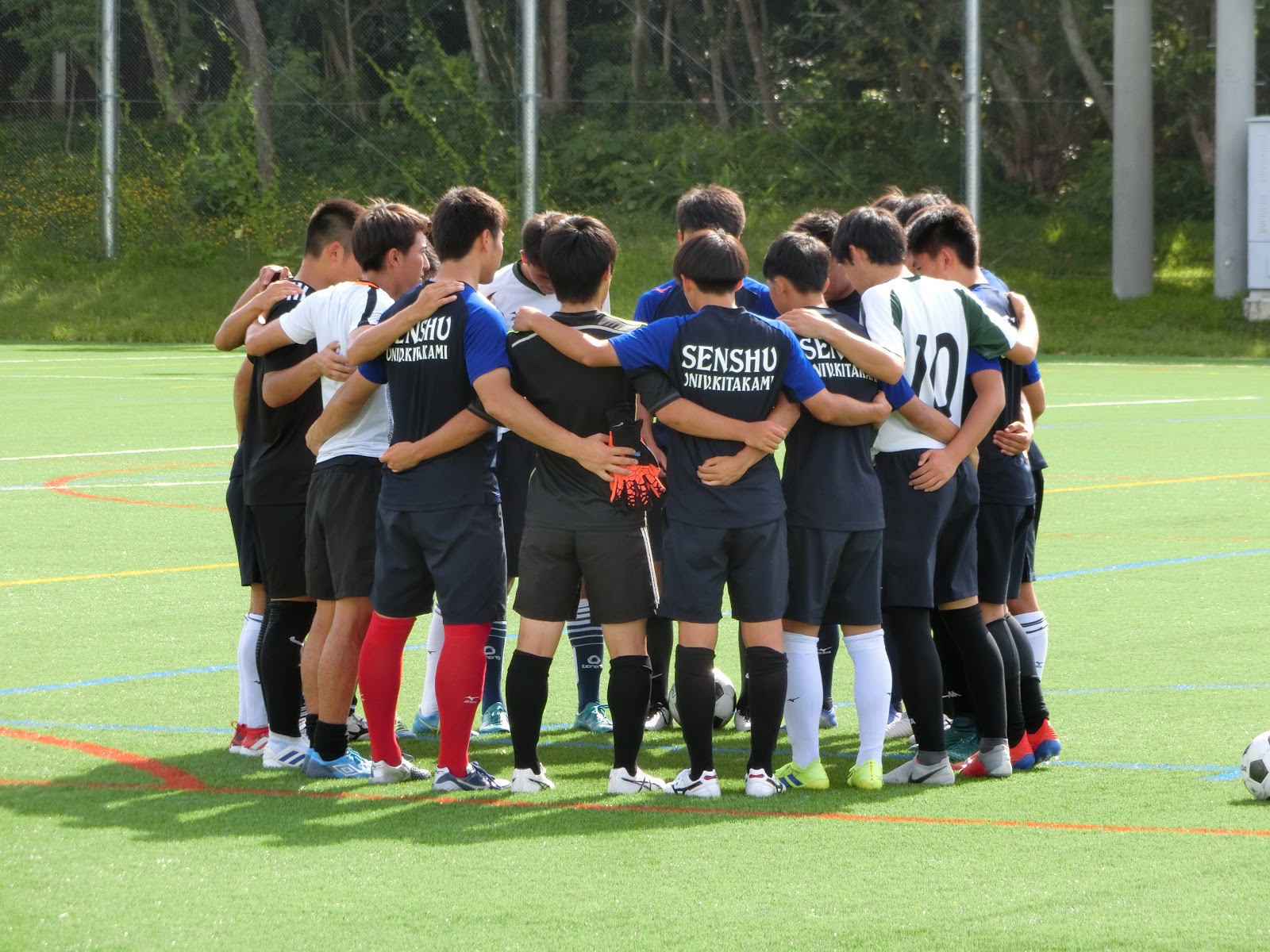 専修大学北上高校男子サッカー部 インターハイ前日 開会式