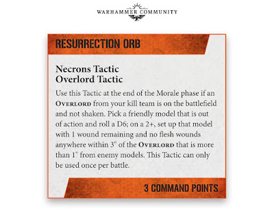 Tácticas coandantes Necrones kill Team