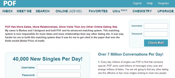 "Breaking the online dating sound barrier": USA PlentyOfFish (POF ...