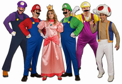 What a perfect costume for a girl and her brothers! If you are looking to dress up with a group that's mostly boys, this is the choice for you. 