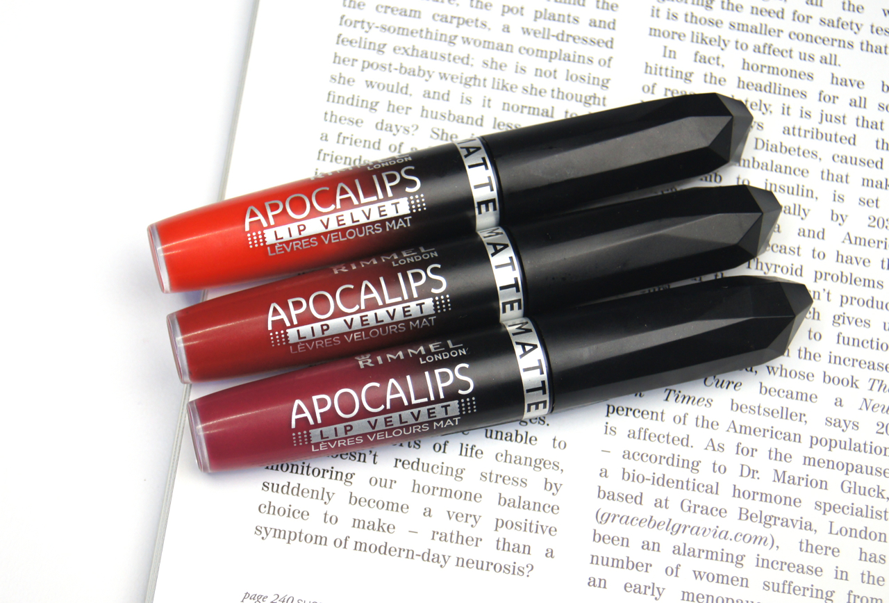 rimmel apocalips matte lip velvets review swatches