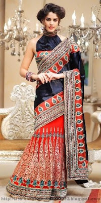 Indian-Bridal-Party-Wear-Sarees