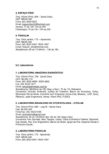 INVENTÁRIO DA OFERTA E INFRAESTRUTURA TURÍSTICA DE SANTARÉM – Pará – Amazônia – Brasil / ANO BASE 2013  -  I. INFRAESTRUTURA DE APOIO AO TURISMO