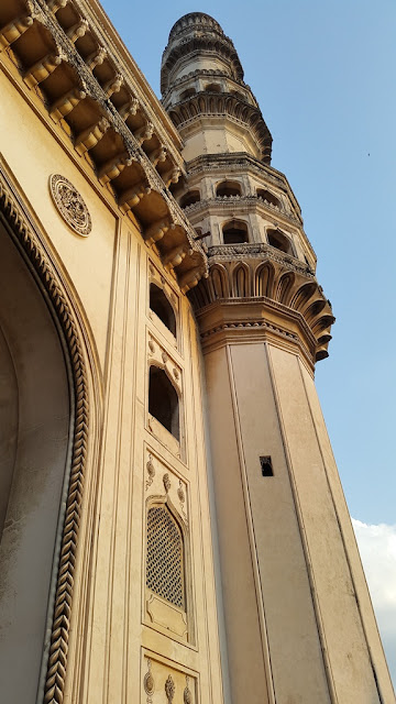 Stucco work at Charminar - 16th century Indo Islamic construction - Hyderabad Indai