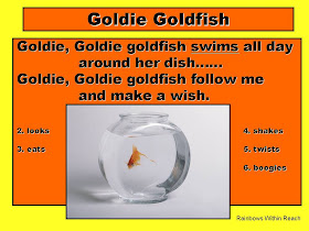 photo of: "Goldie Goldfish" Debbie Clement's first dittie!! 