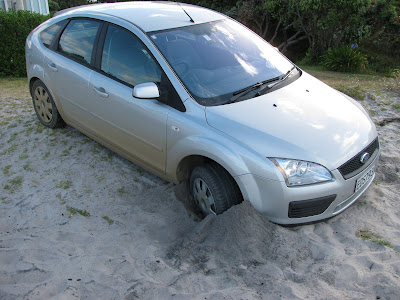 Beached Car