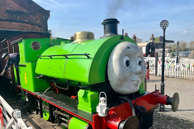 Percy the green engine from Thomas The Tank Engine
