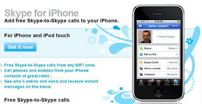 Skype Voip Iphone application