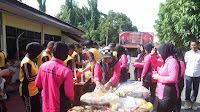 Dalam Rangka HUT YKB ke-44, Polres Wajo dan Yayasan Kemala Bhayangkari Gelar Pasar Murah 