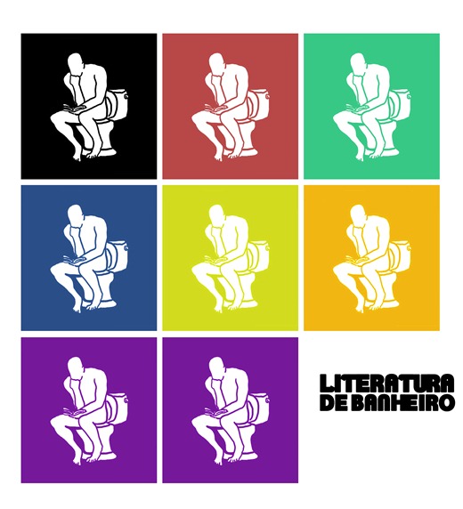 literatura de banheiro stamp