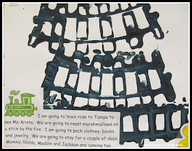 photo of: Train Track Printmaking with Story in Preschool via RainbowsWithinReach