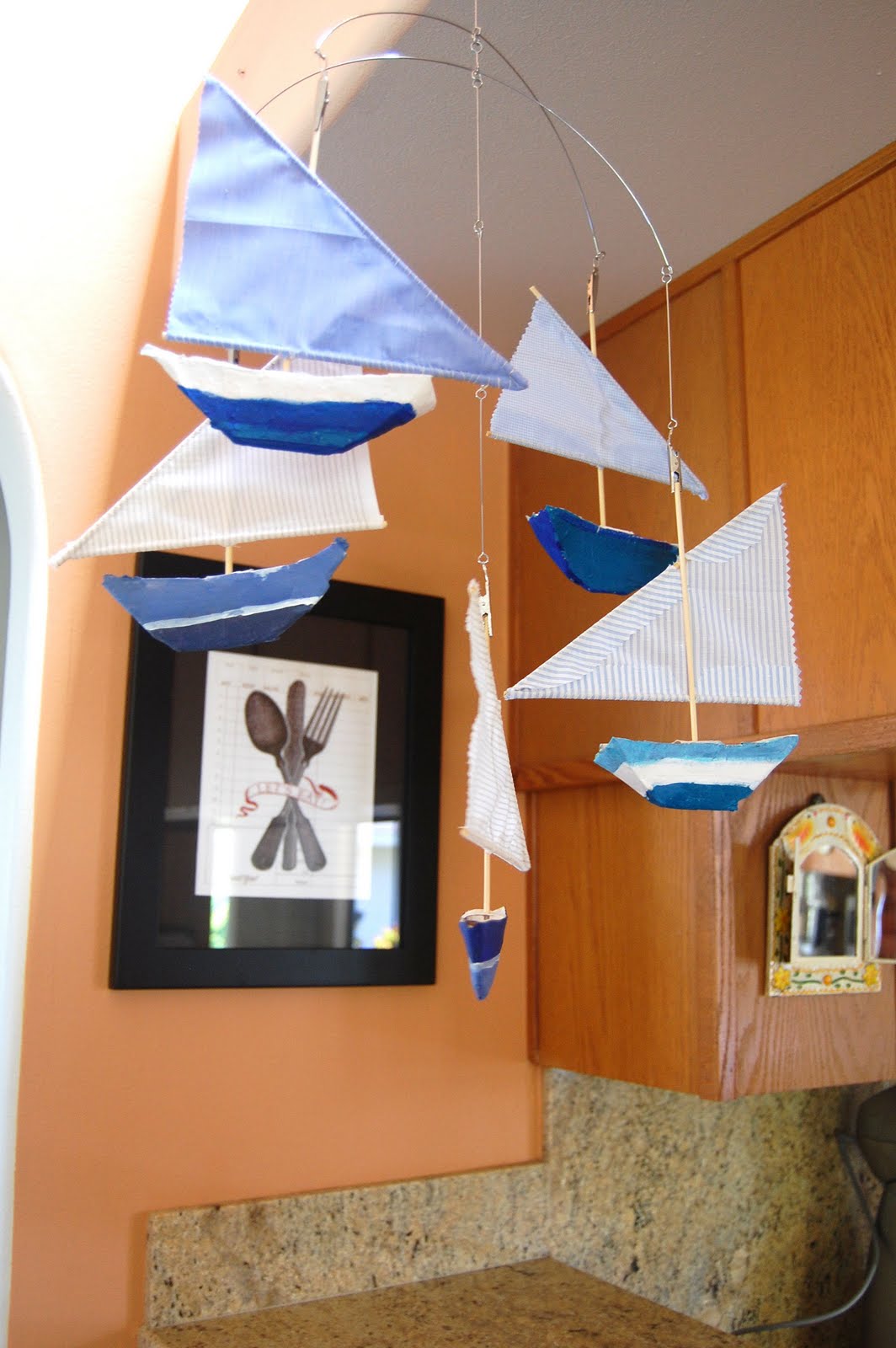 Here is a sailboat mobile I just finished recently. Follow along to 