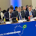 João Azevêdo discute reforma tributária e pagamento do piso da enfermagem em reunião com demais governadores do Brasil.