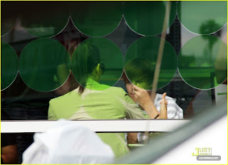 justin bieber eating lunch with Kim Kardashian