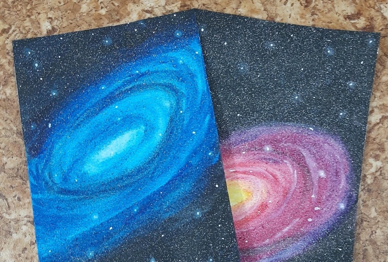 night paintings ideas galaxy