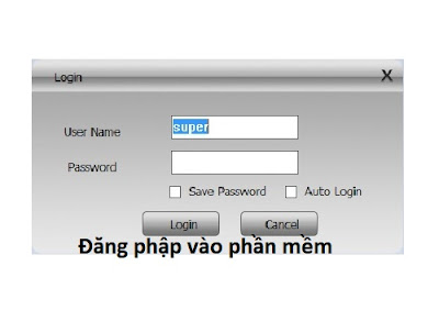 Đăng nhập vào phần mềm cms