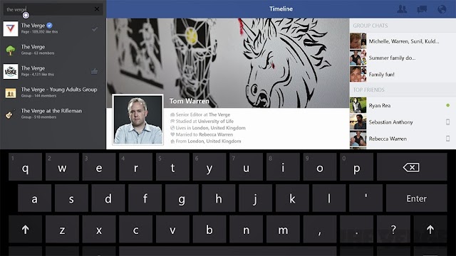 Official Facebook app for Windows 8.1 now available