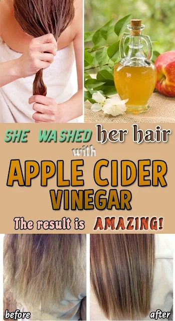 She Washes Her Hair With Apple Cider Vinegar, The Result is Astonishing!
