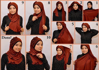 Cara Cantik Berpakaian Berkerudung Dengan Cepat Dan Alami