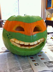 Green TMNT Ninja Turtles Pumpkin